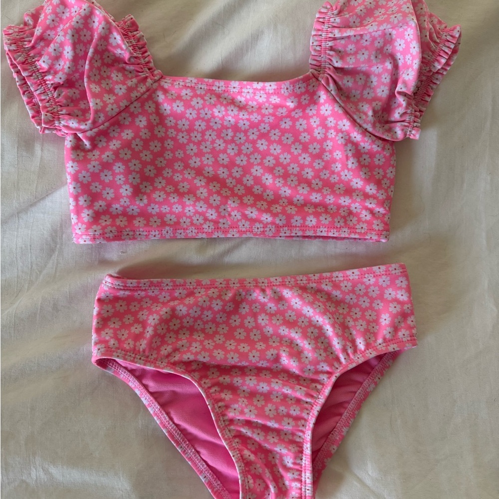 Baby Gap Pink Floral Swimsuit